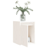 NNEVL Wall Cabinets 2pcs White 30x30x40 cm Solid Wood Pine