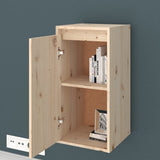 NNEVL Wall Cabinet 30x30x60 cm Solid Wood Pine