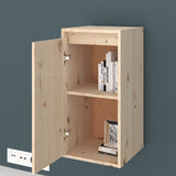 NNEVL Wall Cabinets 2 pcs 30x30x60 cm Solid Wood Pine