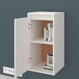 NNEVL Wall Cabinets 2 pcs White 30x30x60 cm Solid Wood Pine