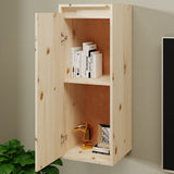 NNEVL Wall Cabinet 30x30x80 cm Solid Wood Pine