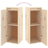 NNEVL Wall Cabinet 30x30x80 cm Solid Wood Pine