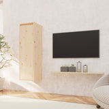 NNEVL Wall Cabinet 30x30x100 cm Solid Wood Pine