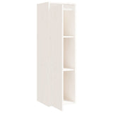 NNEVL Wall Cabinet White 30x30x100 cm Solid Wood Pine