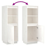 NNEVL Highboard White 37x34x110 cm Solid Wood Pine