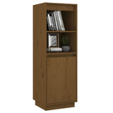 NNEVL Highboard Honey Brown 37x34x110 cm Solid Wood Pine