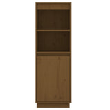 NNEVL Highboard Honey Brown 37x34x110 cm Solid Wood Pine