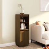 NNEVL Highboard Honey Brown 37x34x110 cm Solid Wood Pine