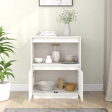NNEVL Sideboard White 60x34x75 cm Solid Wood Pine