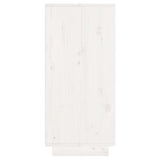 NNEVL Sideboard White 60x34x75 cm Solid Wood Pine
