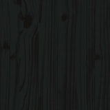 NNEVL Sideboard Black 60x34x75 cm Solid Wood Pine