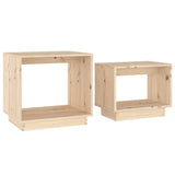 NNEVL Nesting Coffee Tables 2 pcs Solid Wood Pine