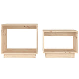 NNEVL Nesting Coffee Tables 2 pcs Solid Wood Pine