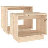 NNEVL Nesting Coffee Tables 2 pcs Solid Wood Pine