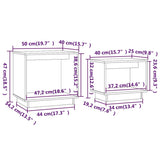 NNEVL Nesting Coffee Tables 2 pcs Solid Wood Pine