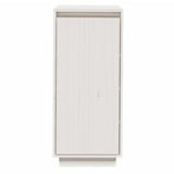 NNEVL Shoe Cabinet White 35x35x80 cm Solid Wood Pine