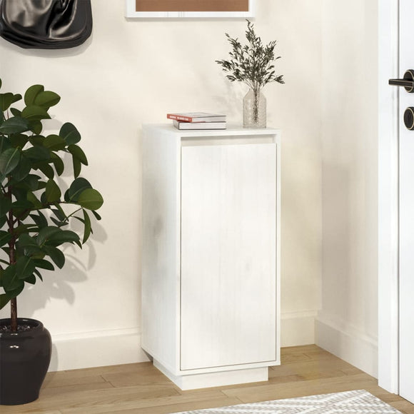 NNEVL Shoe Cabinet White 35x35x80 cm Solid Wood Pine