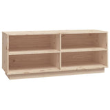 NNEVL Shoe Cabinet 110x34x45 cm Solid Wood Pine
