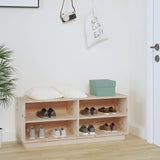 NNEVL Shoe Cabinet 110x34x45 cm Solid Wood Pine
