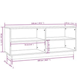 NNEVL Shoe Cabinet 110x34x45 cm Solid Wood Pine