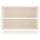 NNEVL Shoe Cabinet White 60x34x45 cm Solid Wood Pine