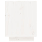 NNEVL Shoe Cabinet White 60x34x45 cm Solid Wood Pine