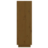 NNEVL Shoe Cabinet Honey Brown 60x34x105 cm Solid Wood Pine