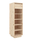 NNEVL Shoe Cabinet 34x30x105 cm Solid Wood Pine