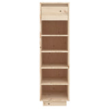 NNEVL Shoe Cabinet 34x30x105 cm Solid Wood Pine