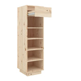 NNEVL Shoe Cabinet 34x30x105 cm Solid Wood Pine
