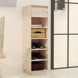 NNEVL Shoe Cabinet 34x30x105 cm Solid Wood Pine