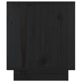 NNEVL Bedside Cabinets 2 pcs Black 40x34x40 cm Solid Wood Pine