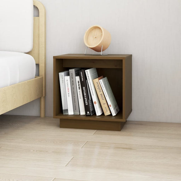 NNEVL Bedside Cabinet Honey Brown 40x30x40 cm Solid Wood Pine