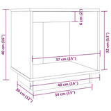 NNEVL Bedside Cabinets 2 pcs Honey Brown 40x30x40 cm Solid Wood Pine