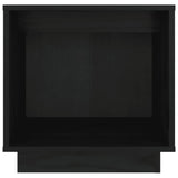 NNEVL Bedside Cabinets 2 pcs Black 40x30x40 cm Solid Wood Pine