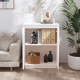 NNEVL Sideboard White 60x34x75 cm Solid Wood Pine