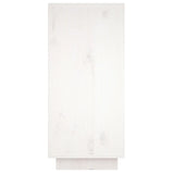 NNEVL Sideboard White 60x34x75 cm Solid Wood Pine