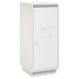 NNEVL Sideboard White 31.5x34x75 cm Solid Wood Pine