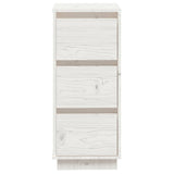 NNEVL Sideboard White 32x34x75 cm Solid Wood Pine