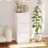 NNEVL Sideboard White 32x34x75 cm Solid Wood Pine