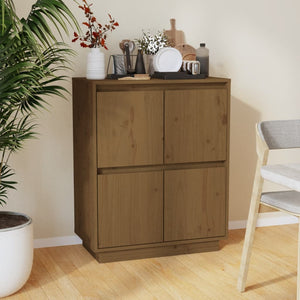 NNEVL Sideboard Honey Brown 60x34x75 cm Solid Wood Pine