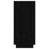 NNEVL Sideboard Black 31.5x34x75 cm Solid Wood Pine