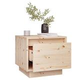 NNEVL Bedside Cabinet 35x34x32 cm Solid Wood Pine