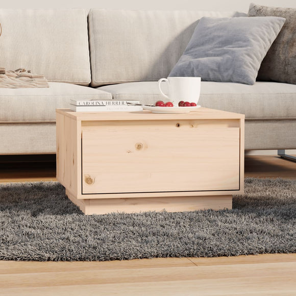 NNEVL Coffee Table 55x56x32 cm Solid Wood Pine
