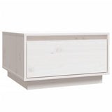 NNEVL Coffee Table White 55x56x32 cm Solid Wood Pine
