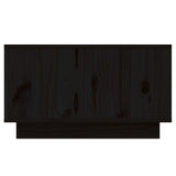 NNEVL Coffee Table Black 55x56x32 cm Solid Wood Pine