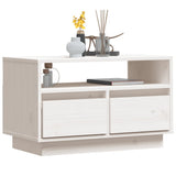 NNEVL TV Cabinet White 60x35x37 cm Solid Wood Pine