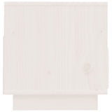 NNEVL TV Cabinet White 60x35x37 cm Solid Wood Pine