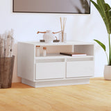 NNEVL TV Cabinet White 60x35x37 cm Solid Wood Pine