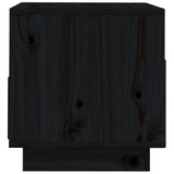 NNEVL TV Cabinet Black 60x35x37 cm Solid Wood Pine